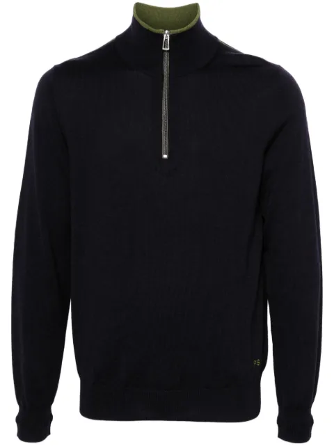 PS Paul Smith merino-wool half-zip sweater
