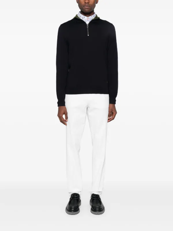 PS Paul Smith ハーフジップ セーター | ブルー | FARFETCH JP