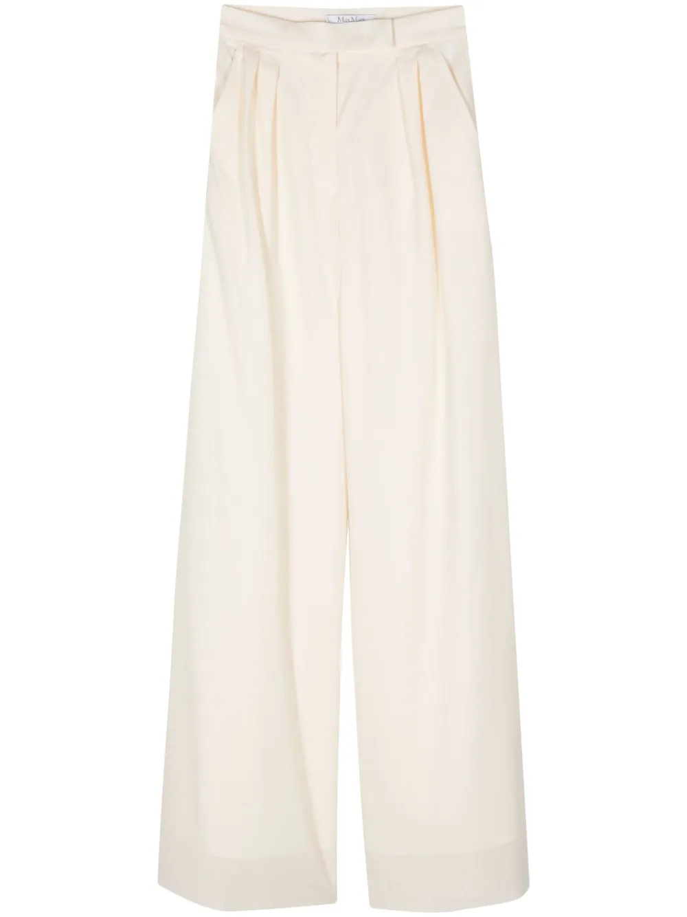 Max Mara high-waisted straight-leg trousers - Neutrals