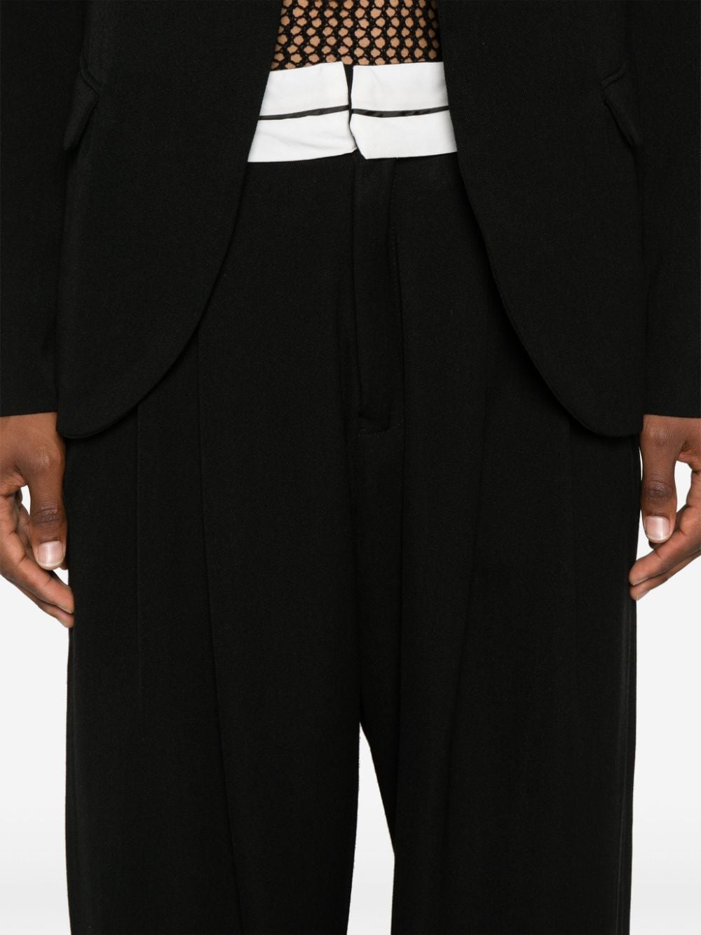 Shop Société Anonyme Fab Belt Trousers In Black