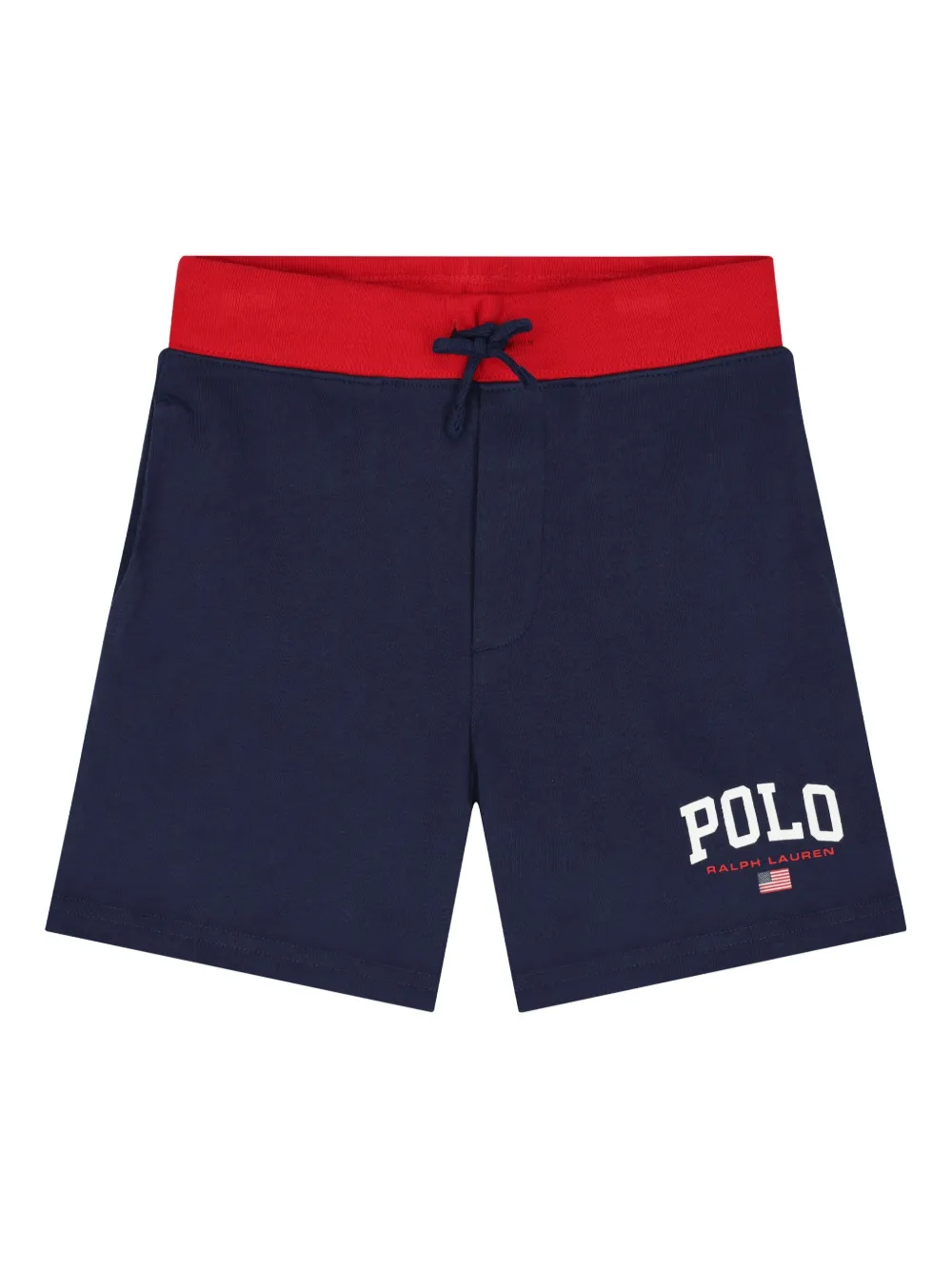 Polo Ralph Lauren Boys Navy Blue Cotton Polo Logo Shorts In Blue