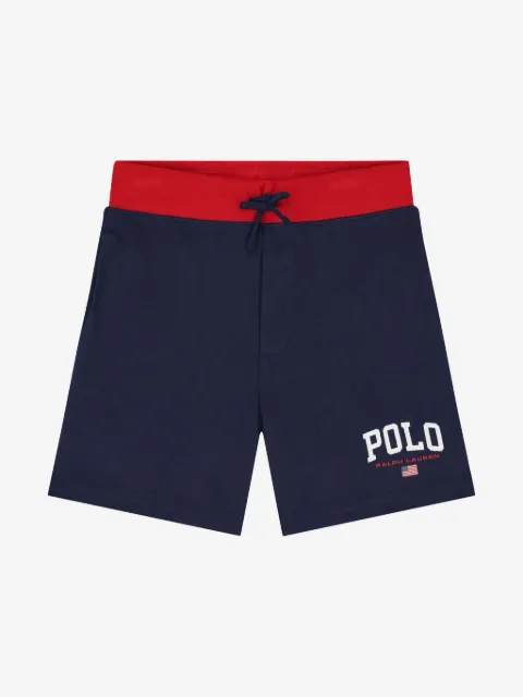 POLO RALPH LAUREN KIDS shorts con logo estampado