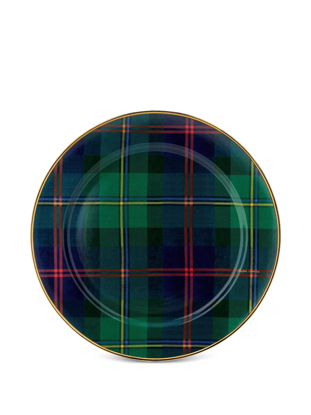 Ralph Lauren Home Wexford plaid charger plate | Green | Image 1