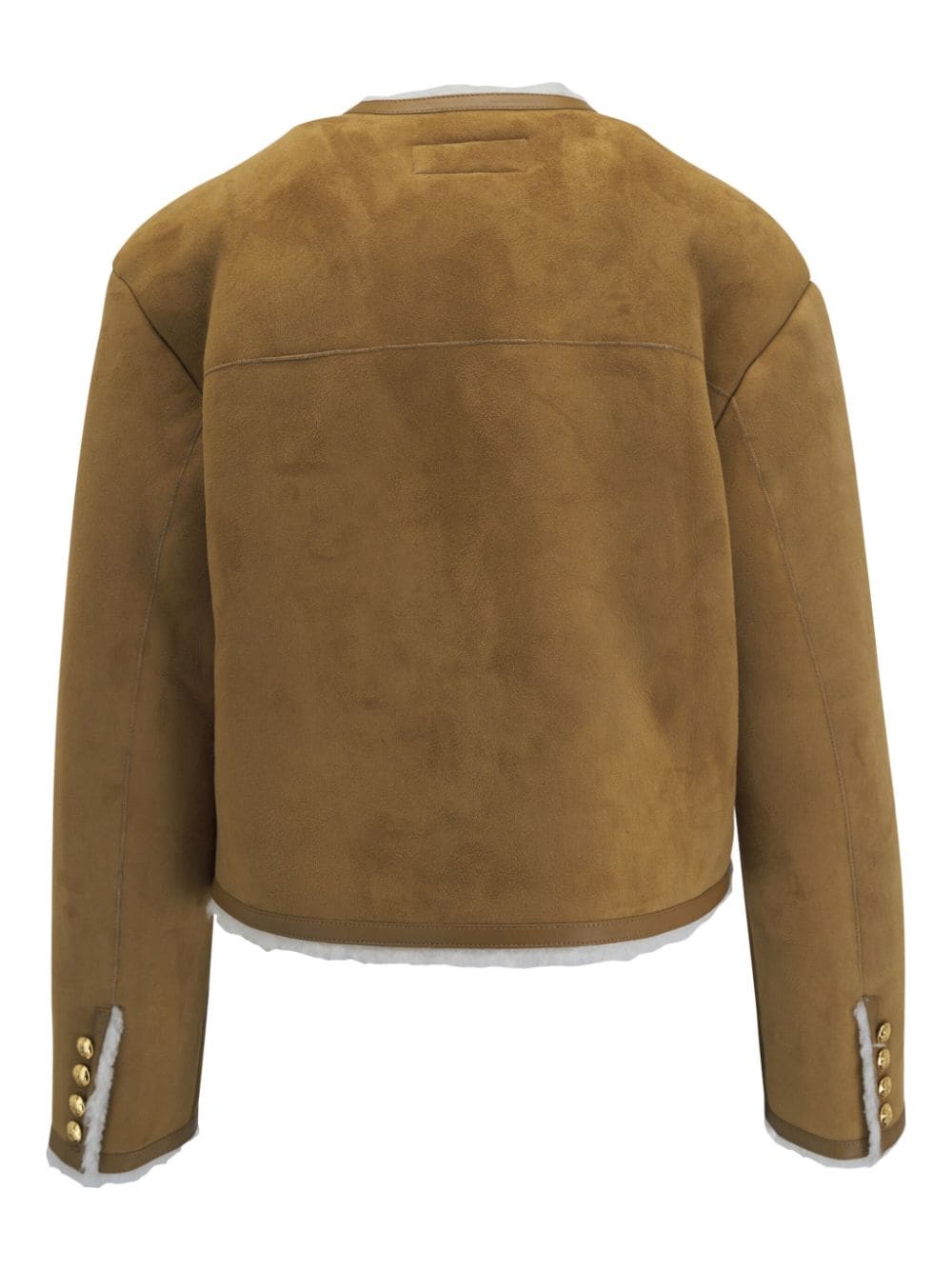 Shop Nili Lotan Suede Lined Jacket In Brown