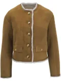 Nili Lotan suede lined jacket - Brown