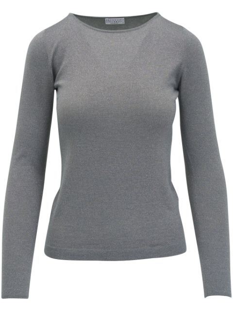 Brunello Cucinelli sparkling cashmere silk jumper Women