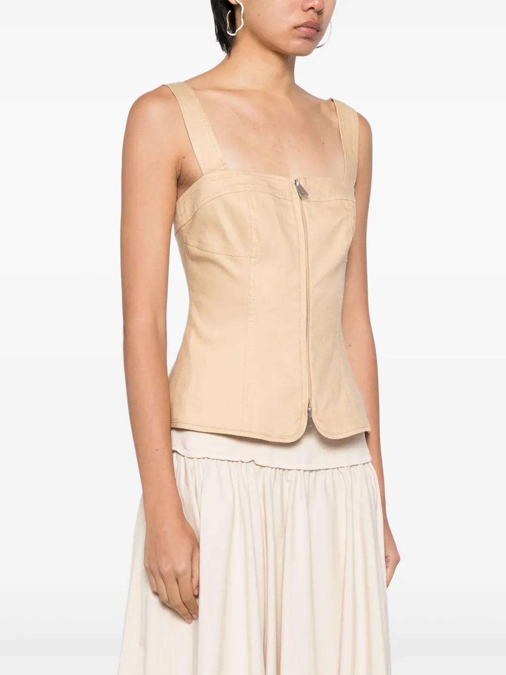 Simkhai Nour top Beige