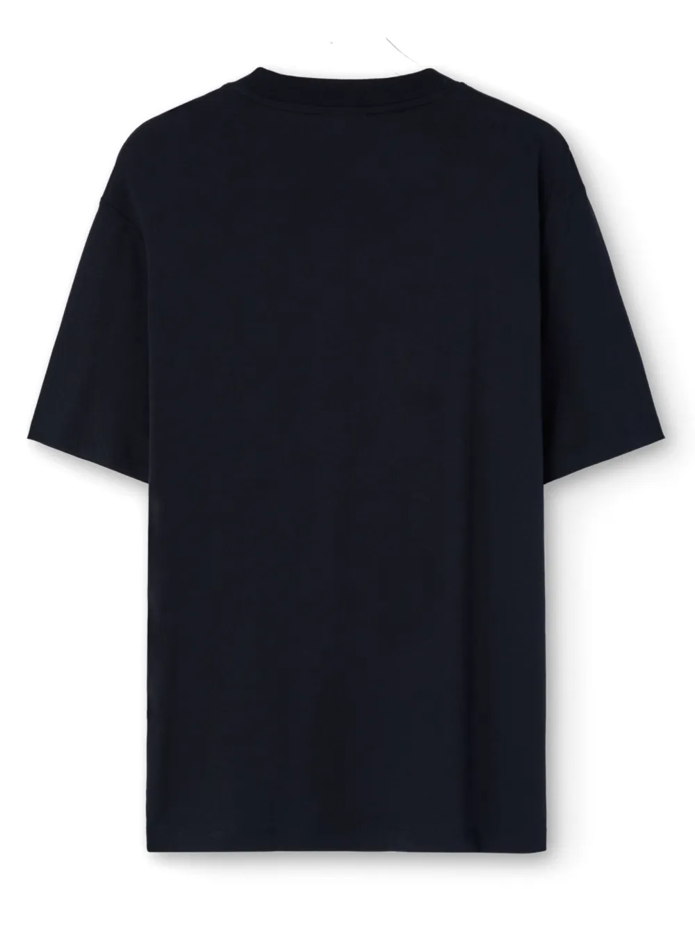 Emporio Armani logo-embroidered jersey T-shirt - Blauw