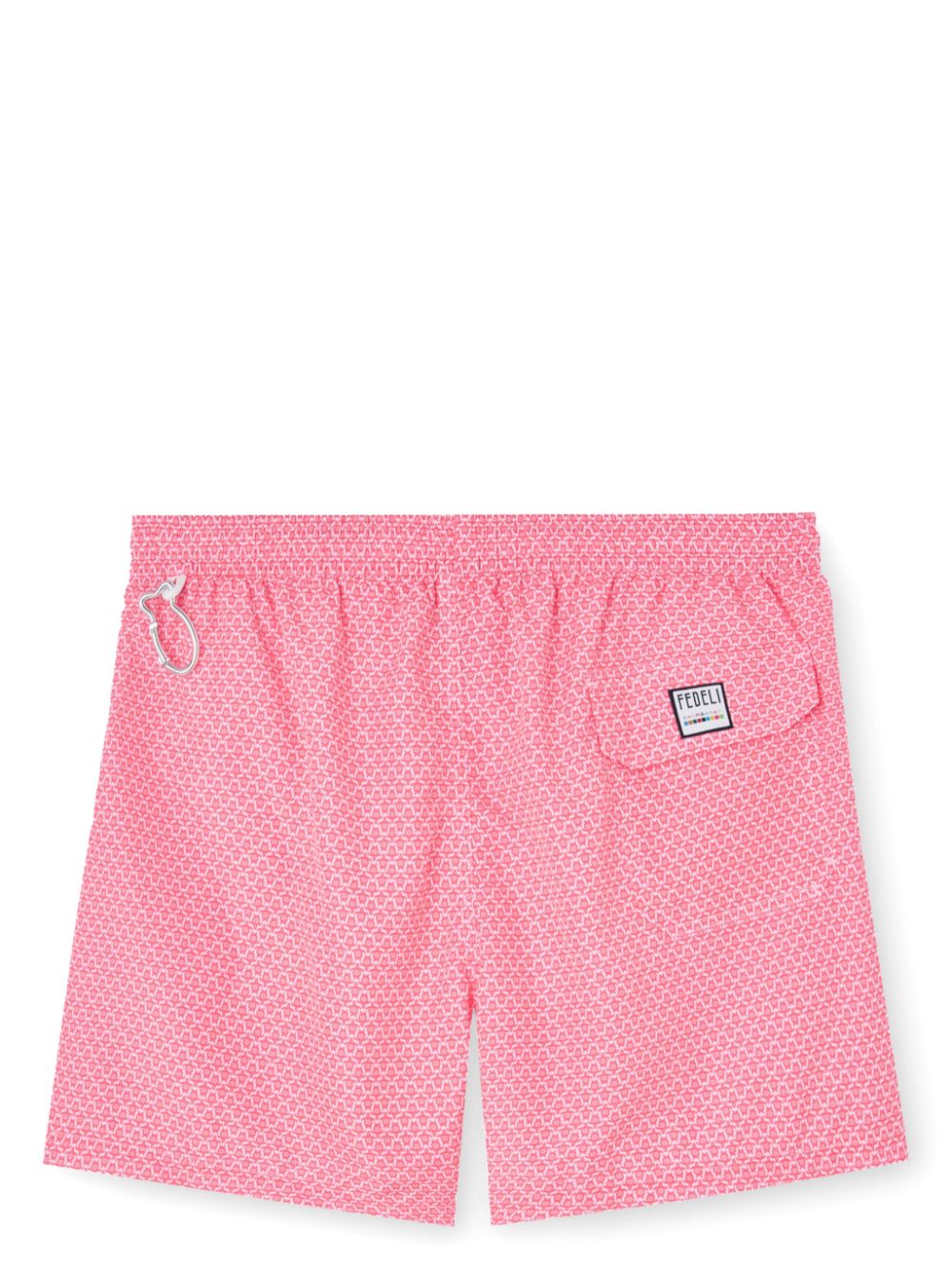 Fedeli geometric-print swim shorts - Roze