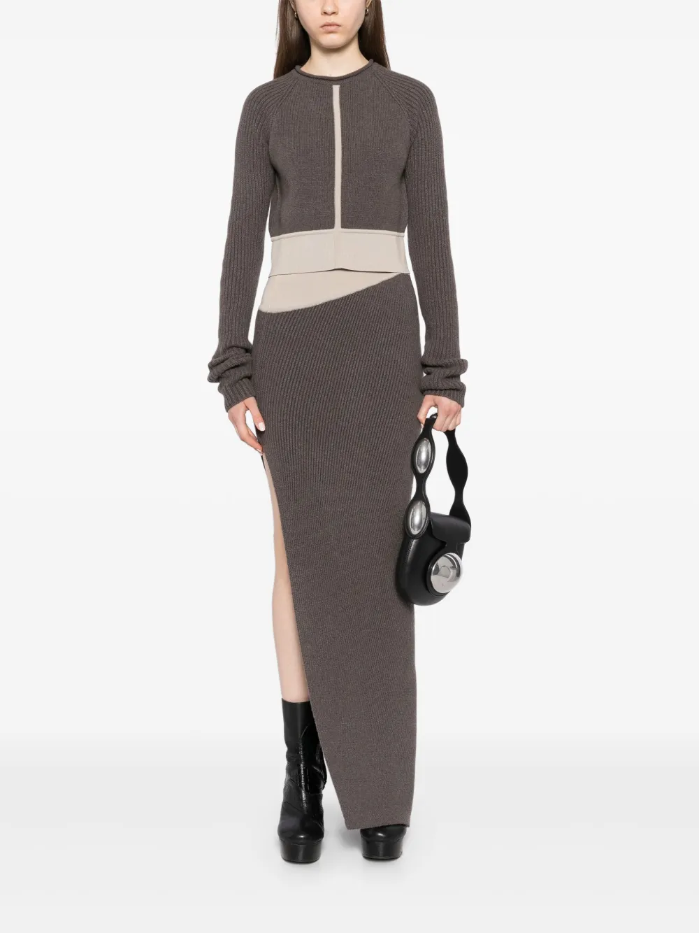 Rick Owens Cropped trui - Grijs