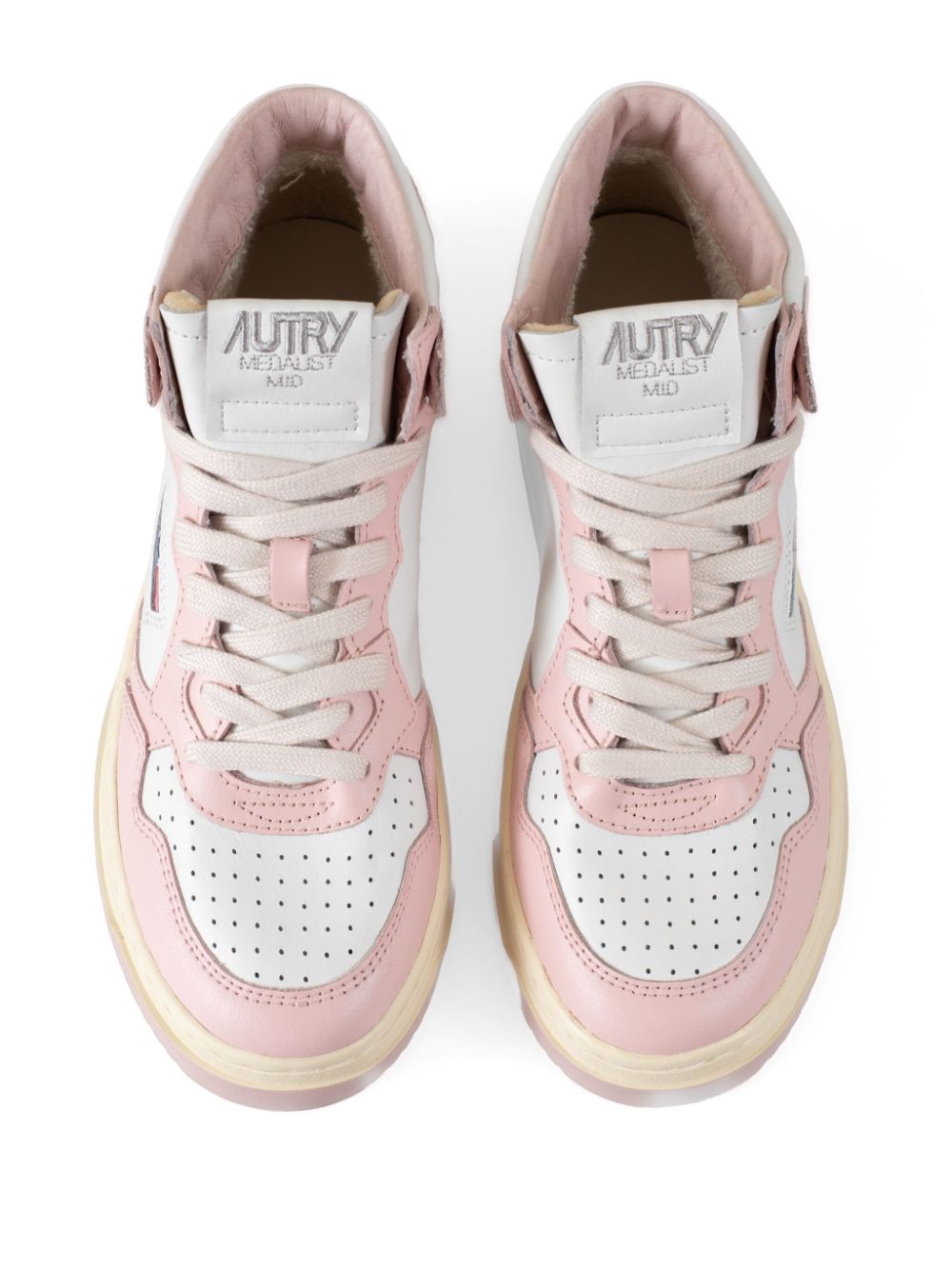 Autry Medalist leather sneakers Pink