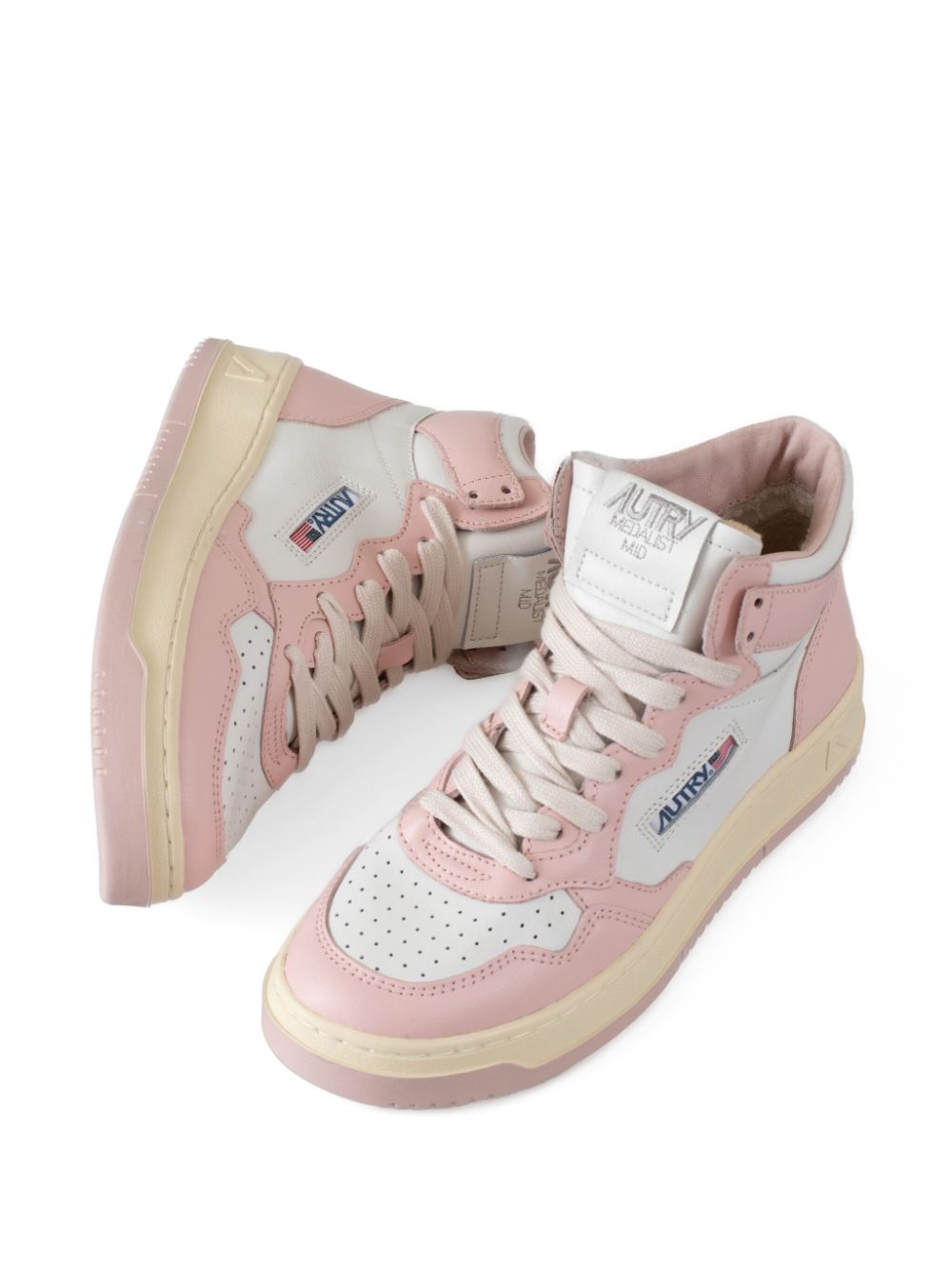 Autry Medalist leather sneakers Pink