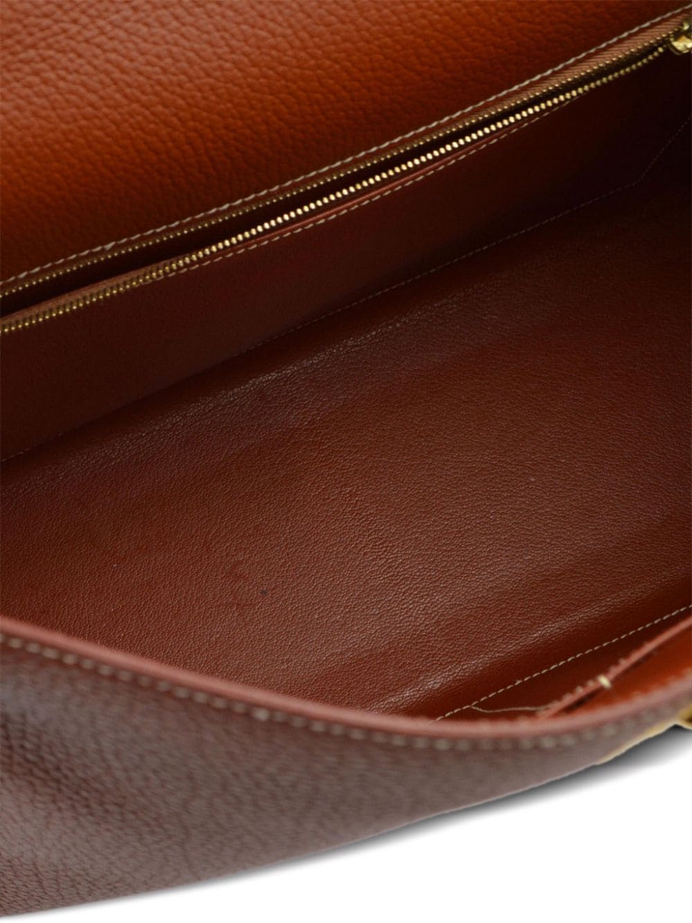 Pre-owned Hermes Kelly 32 Sellier 手提包（1999年典藏款） In Brown