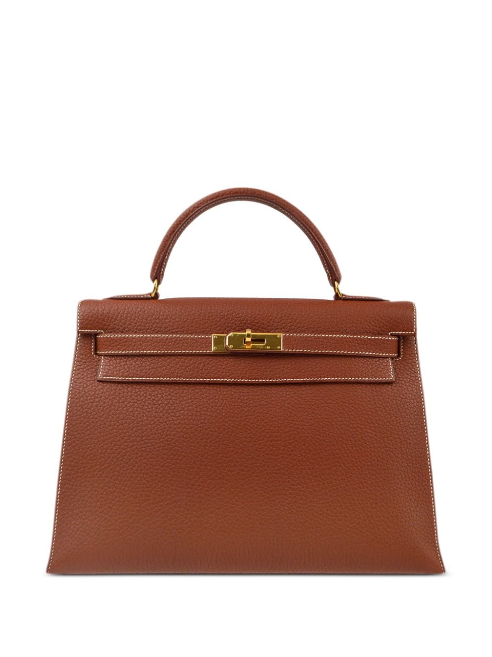 Pre-owned Hermes Kelly 32 Sellier 手提包（1999年典藏款） In Brown