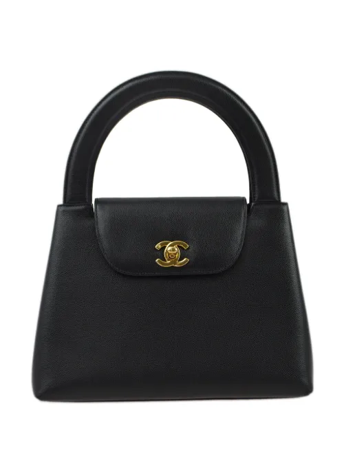 Sac à main à logo CC (années 1990-2000) - CHANEL Pre-Owned - Modalova