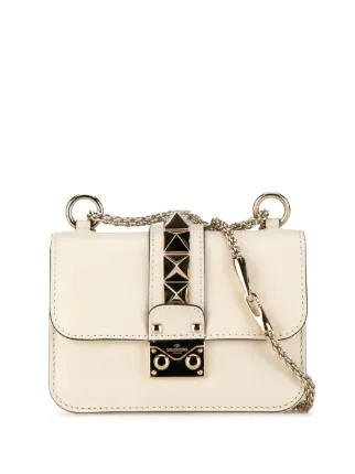 Valentino Garavani Pre Owned 2010 2017 Mini Rockstud Glam Lock Crossbody Bag Farfetch