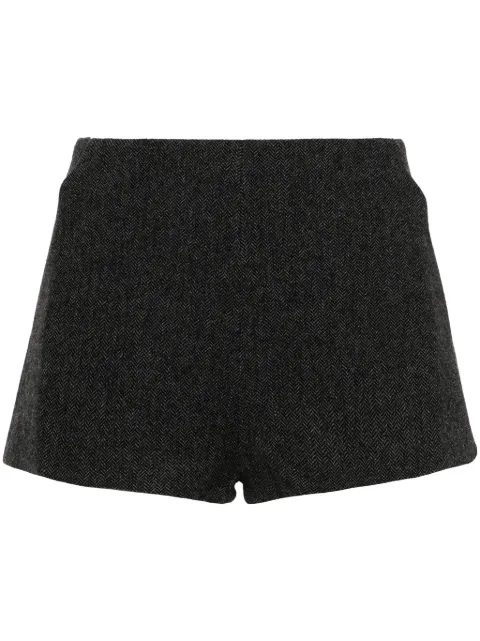 THE ANDAMANE herringbone mini shorts