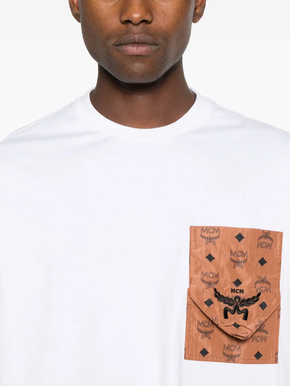 MCM T-shirt met logoprint Wit
