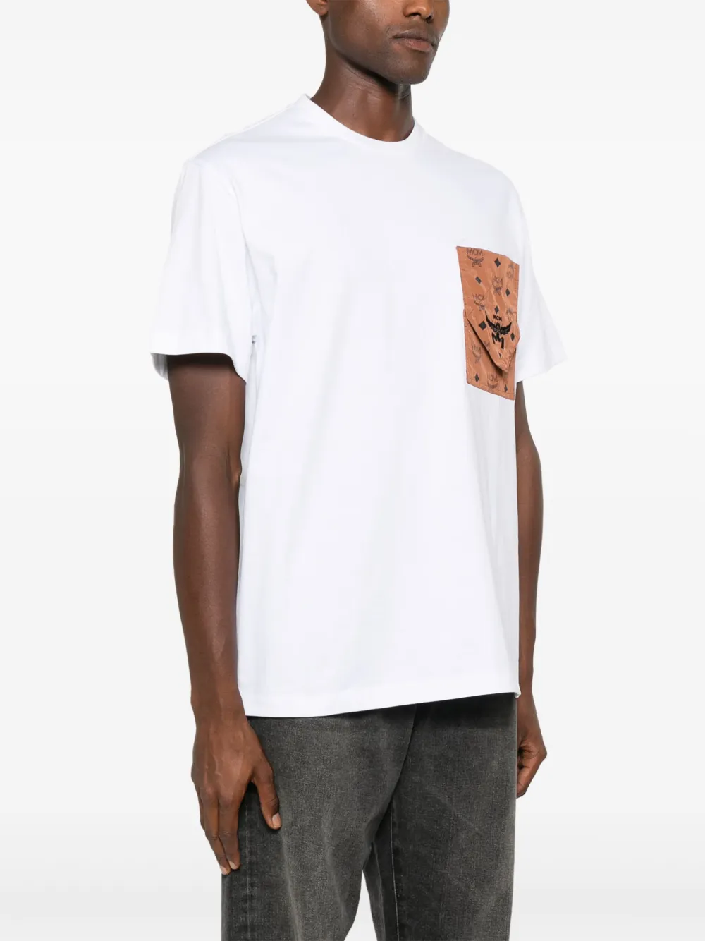 MCM T-shirt met logoprint Wit