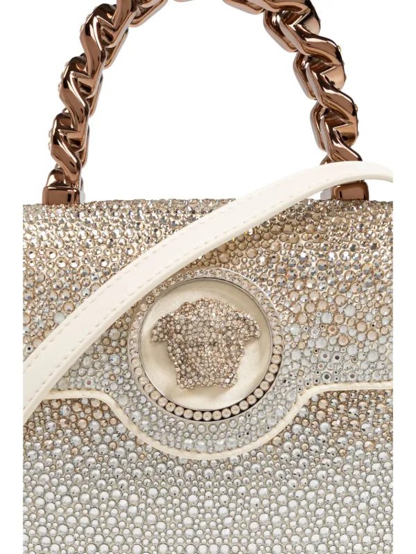 Versace Mini La Medusa Crystal Bag Neutrals FARFETCH IE