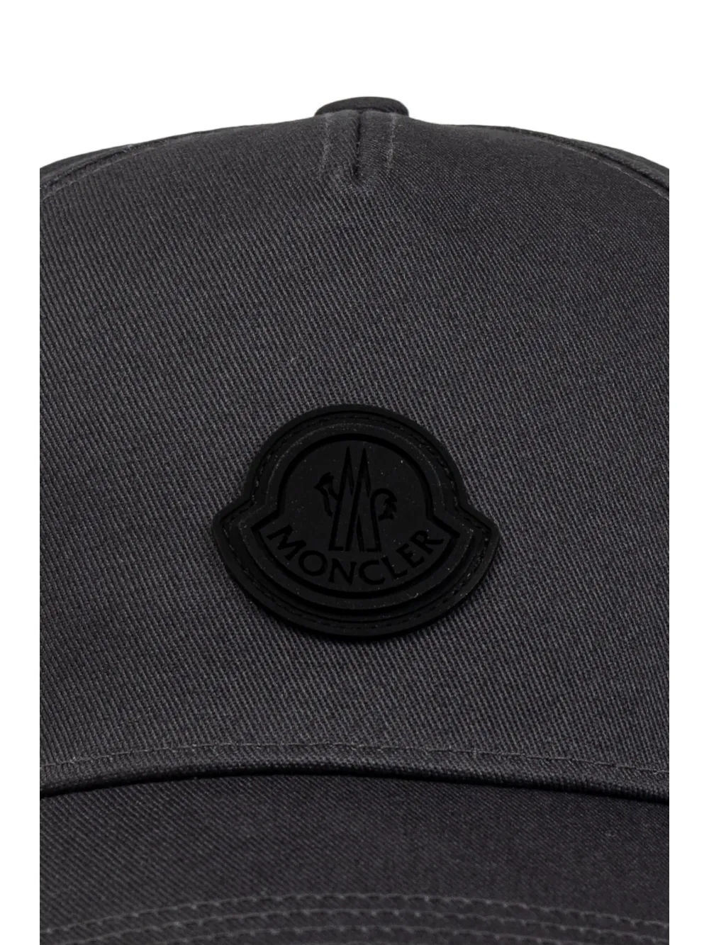 Moncler Honkbalpet met logopatch Grijs