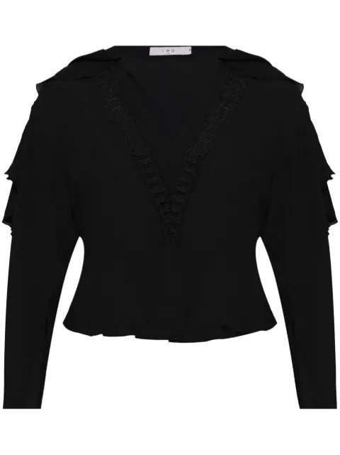 IRO Begonia V-neck crop top