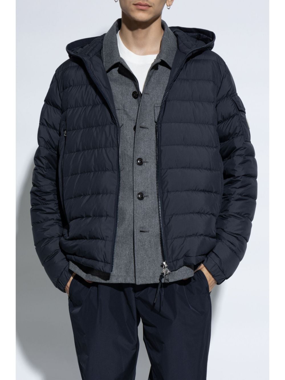 Shop Moncler Galion Jacket In Blue