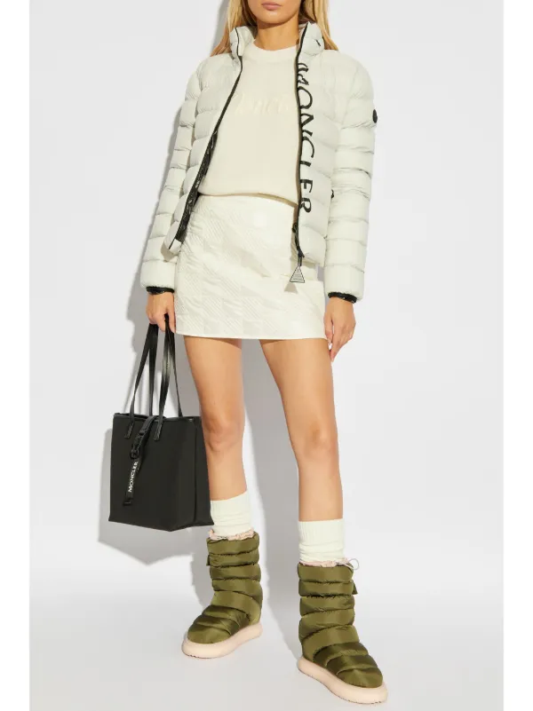 モンクレール Moncler Polyamide Mini Skirt Moncler Quilted Asymmetric Mini Skirt In Black | ModeSens
