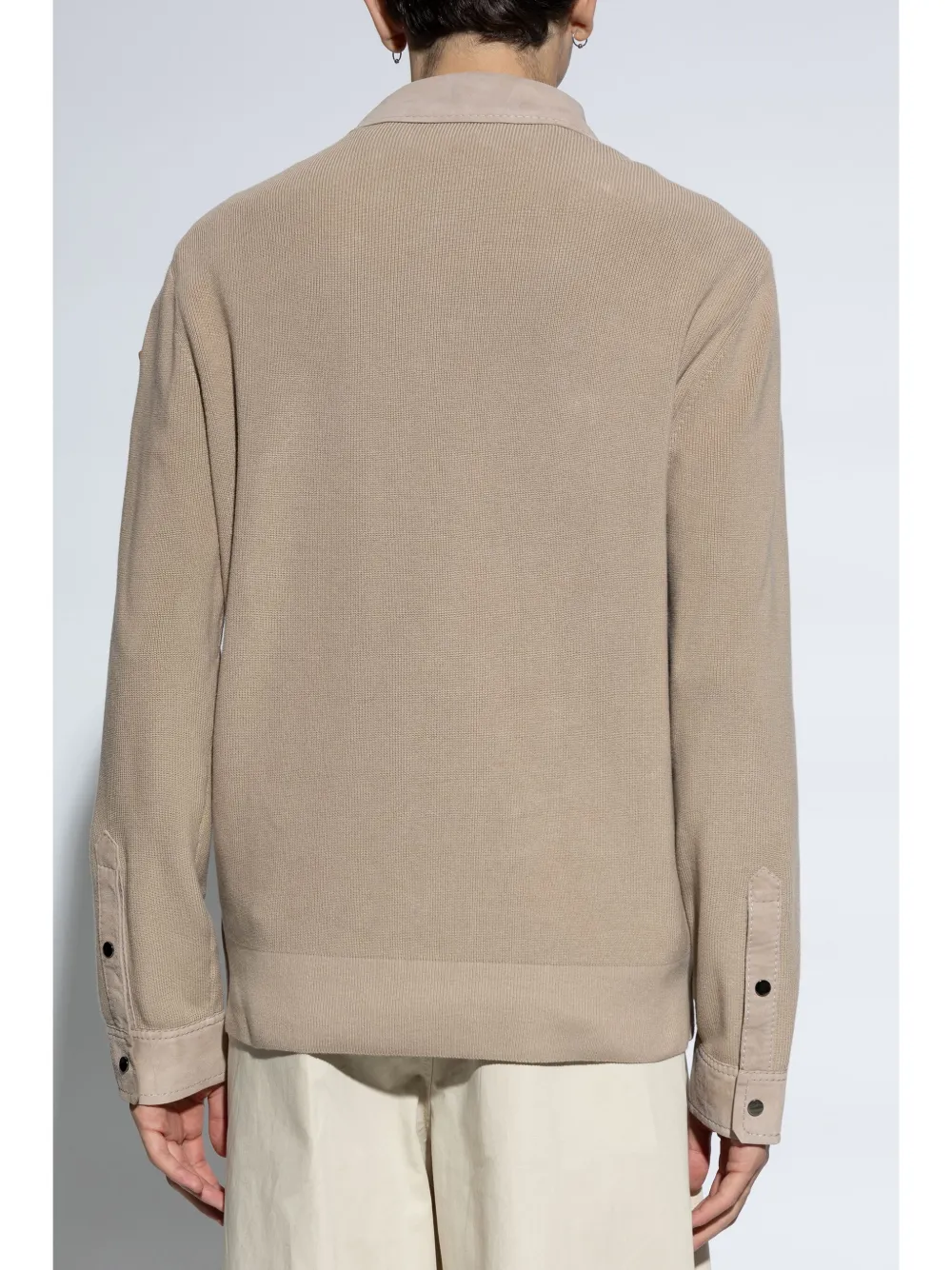 Moncler Suède overhemd Beige