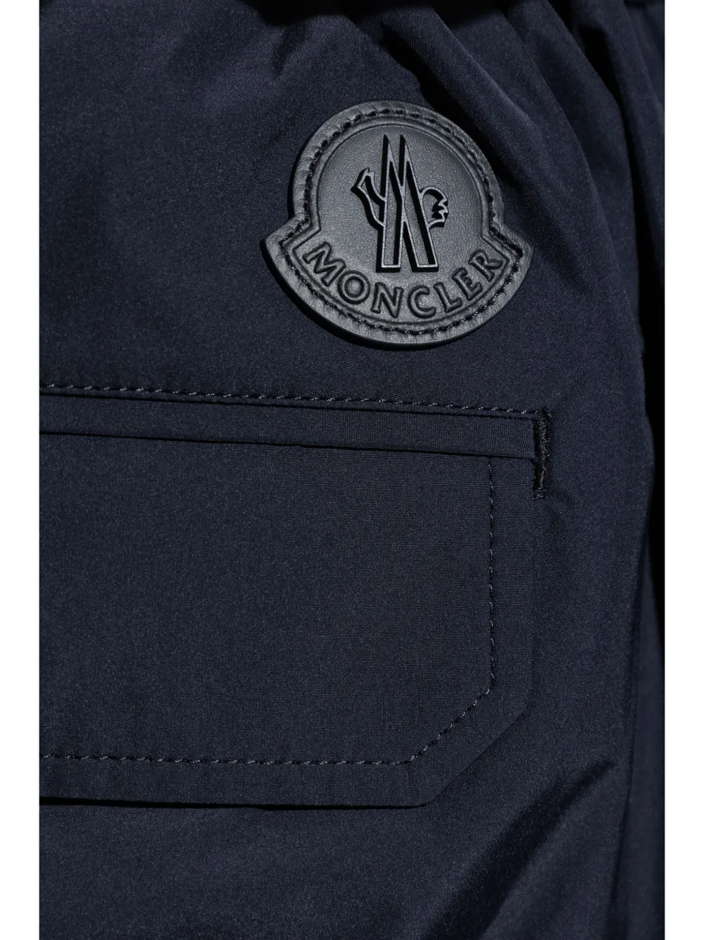 Moncler Broek met logopatch Blauw