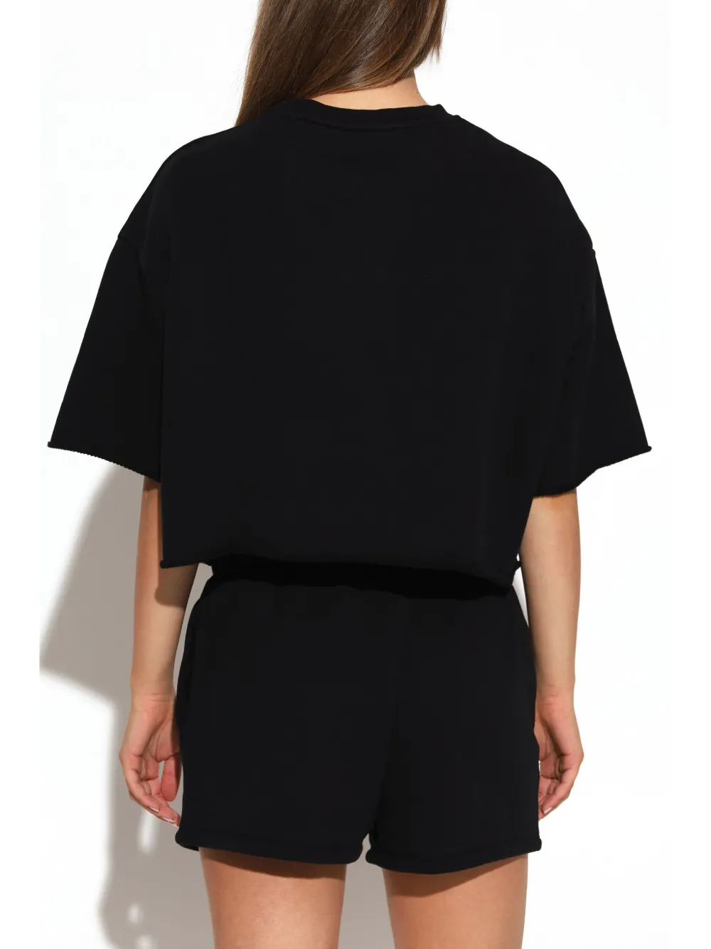 IRO Linda katoenen T-shirt met logoprint Zwart