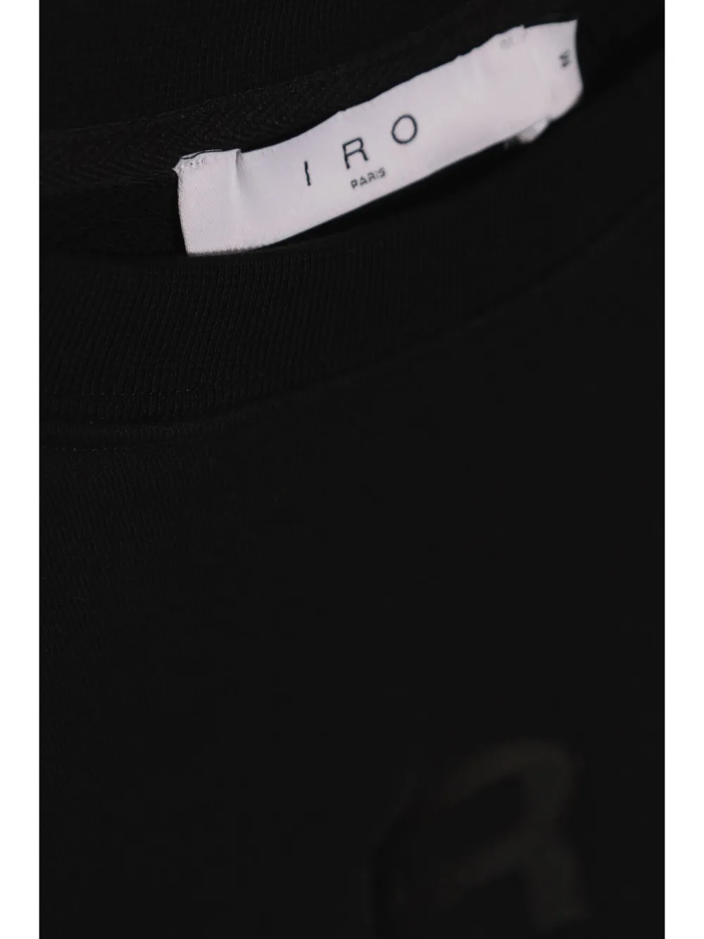 IRO Linda katoenen T-shirt met logoprint Zwart