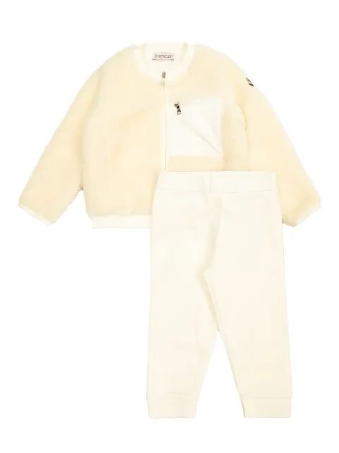 Moncler Enfant embroidered-logo trouser set