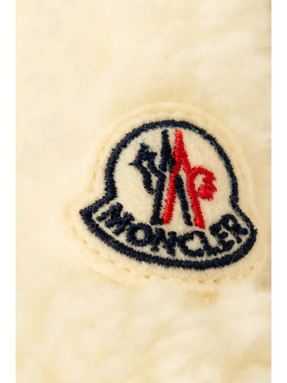 Moncler Enfant Broek met geborduurd logo Beige