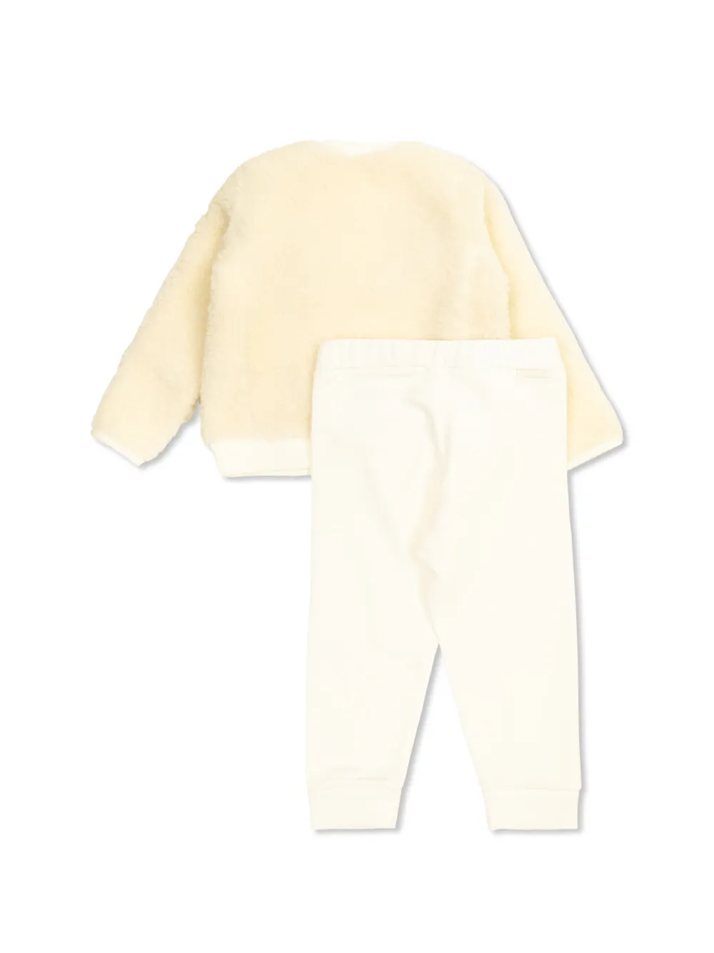 Moncler Enfant embroidered-logo trouser set - Beige