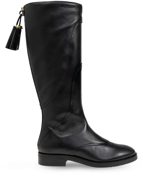 See By Chloe See Boots Black FARFETCH PT