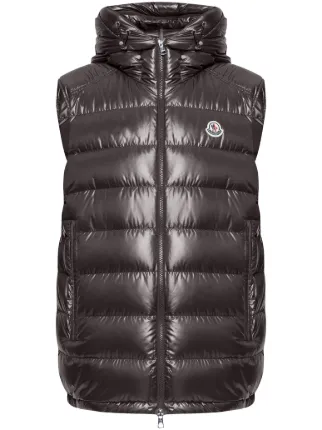 Moncler Barant Vest Jacket | Brown | FARFETCH