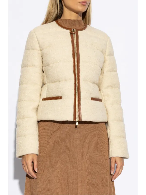 Moncler panelled padded jacket store