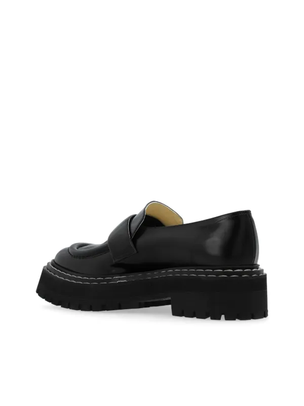 Proenza Schouler lug-sole Leather Loafers | Black | FARFETCH