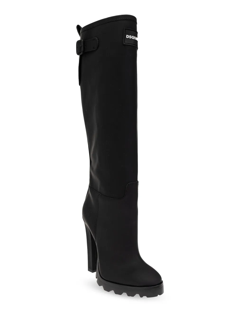 DSQUARED2 90 mm laarzen met logoprint Zwart