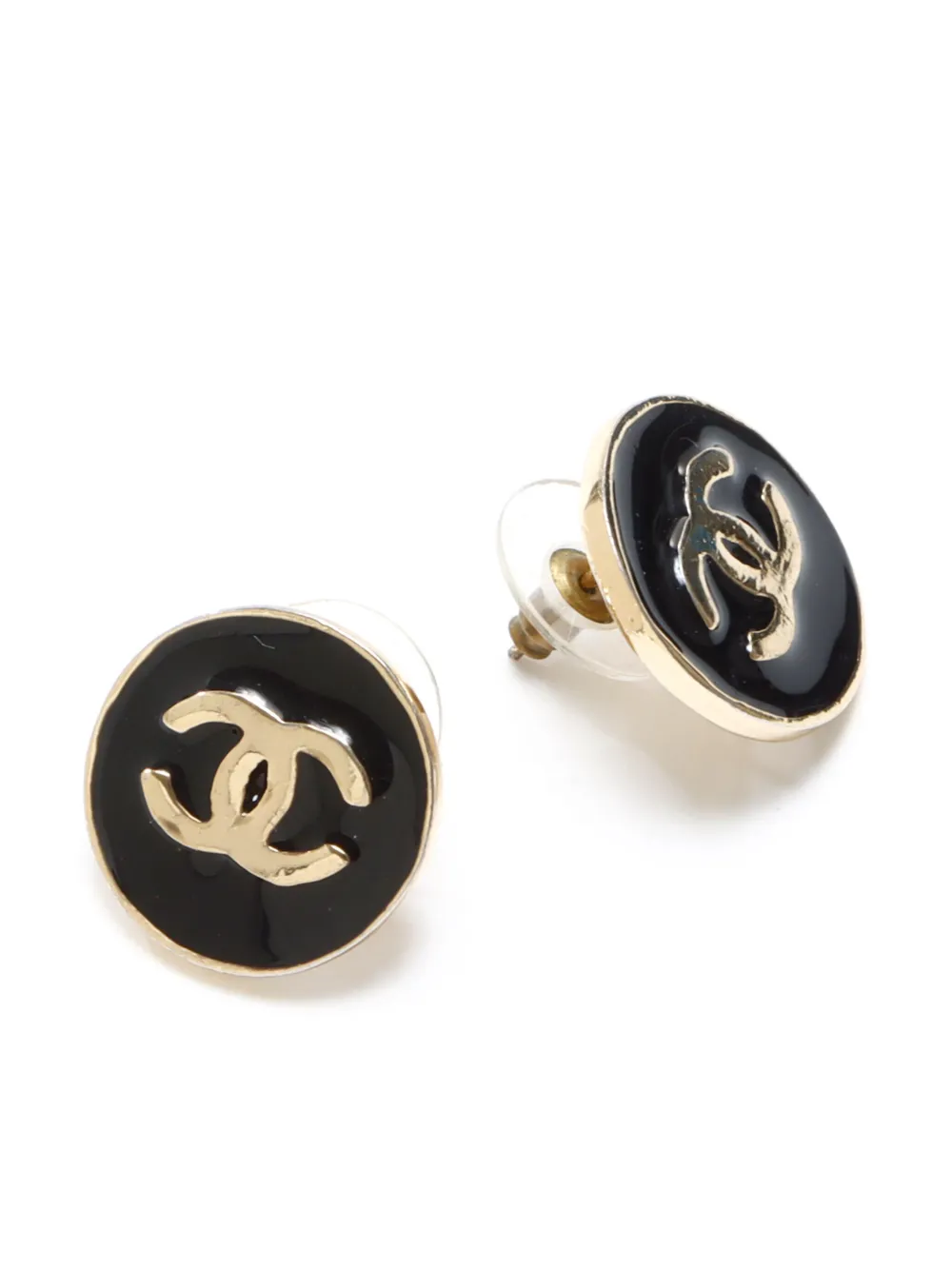 CHANEL Pre-Owned 2014 CC stud earrings - Goud