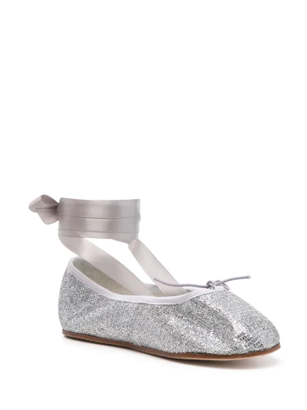 Repetto Sophia Ballet Flats | Silver | FARFETCH