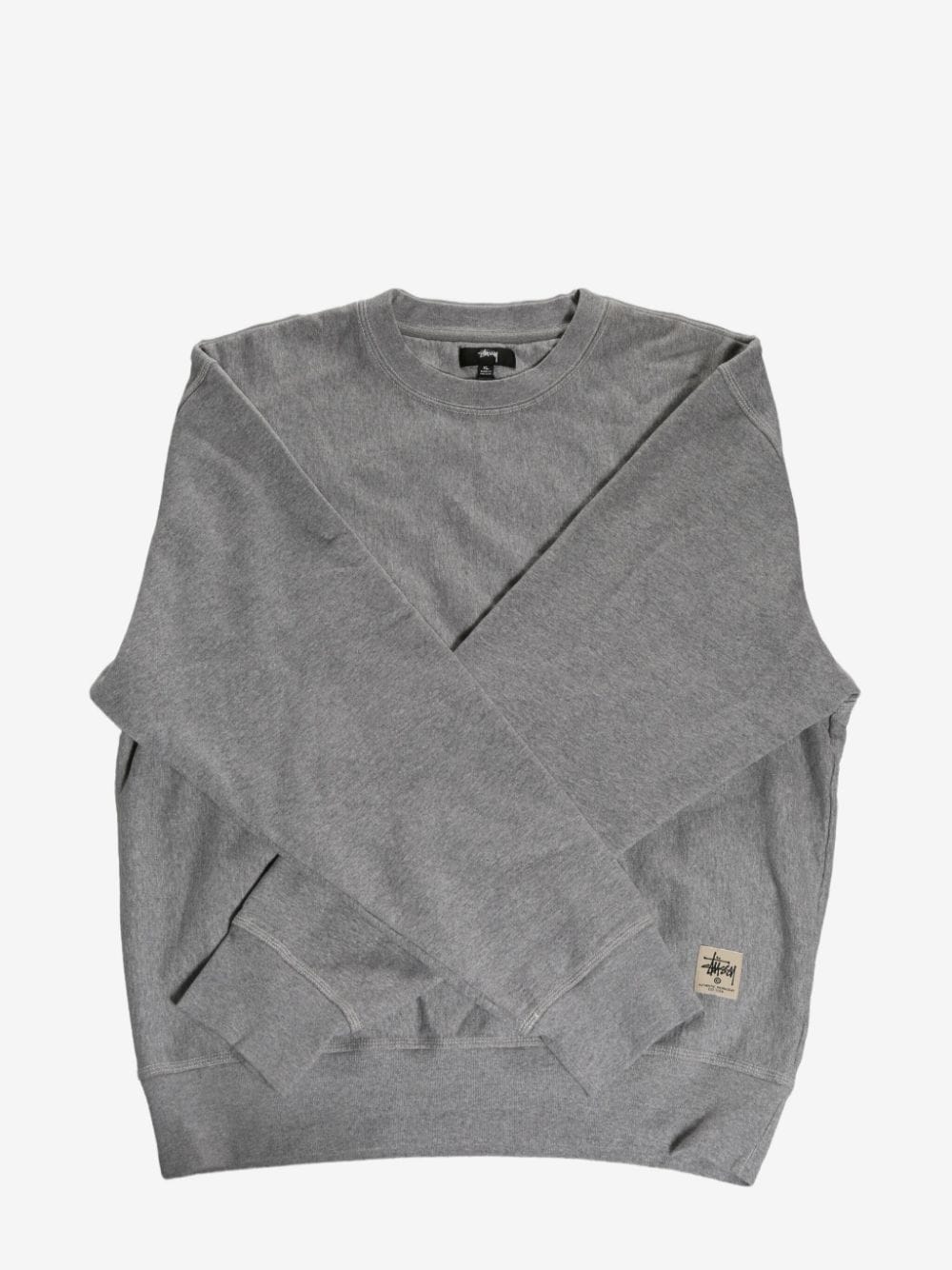 Shop Stussy Contrast-stitch Sweatshirt In Grey