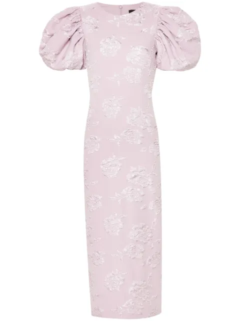 ROTATE BIRGER CHRISTENSEN vestido midi con motivo en jacquard