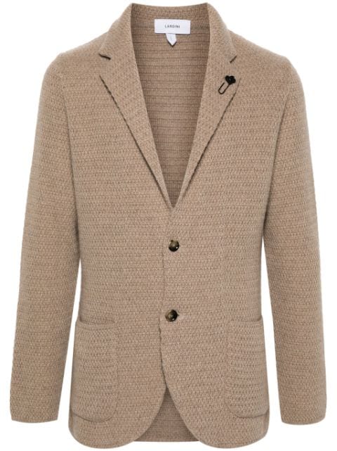 Lardini honeycomb-knit blazer