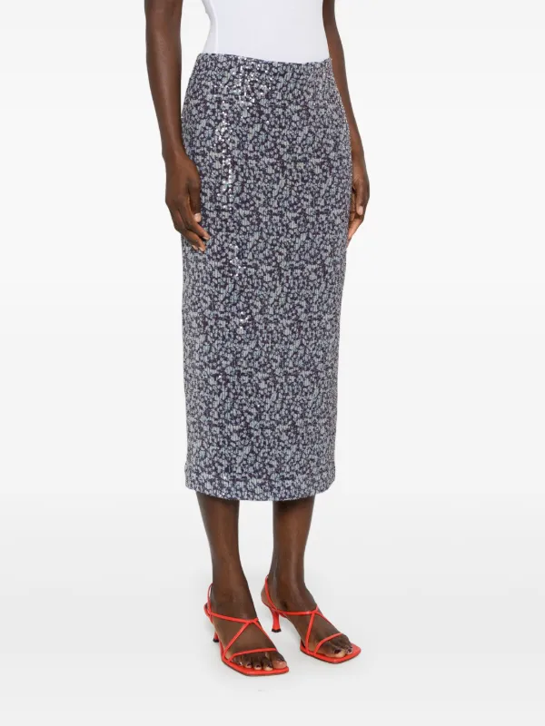 スカート ROTATE BIRGER CHRISTENSEN 'Midi Pencil' skirt ROTATE BIRGER CHRISTENSEN Midi Pencil Skirt | Purple