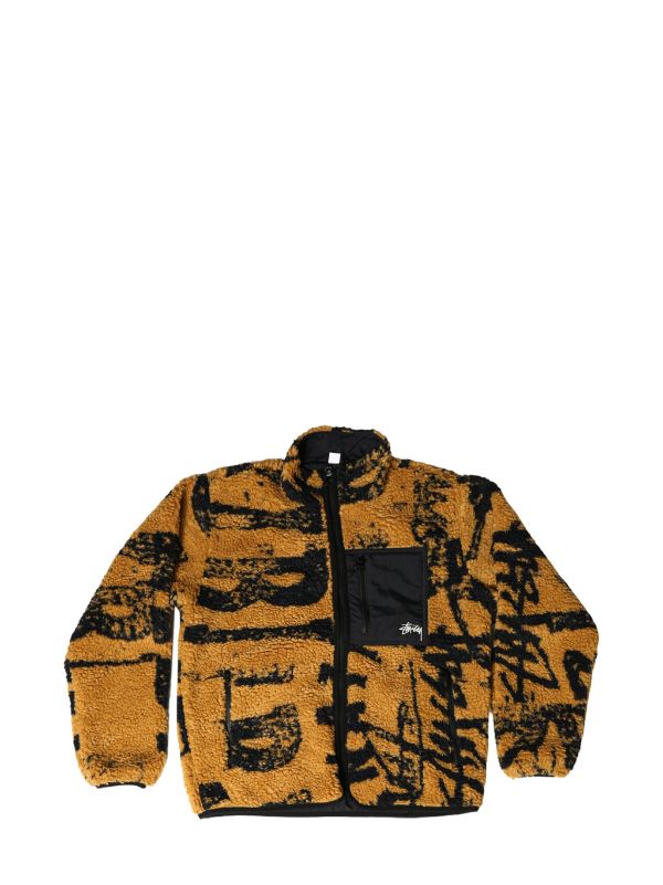 Stüssy Reversible Fleece Jacket | Yellow | FARFETCH IN