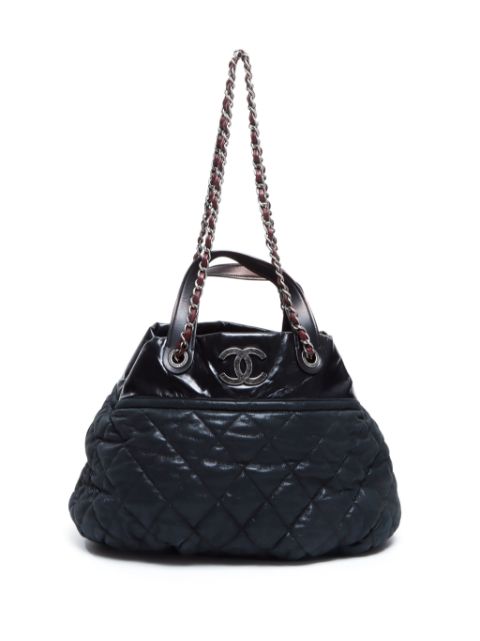 HOT SALE CHANEL 2013 diamond-quilted two-way bag Women