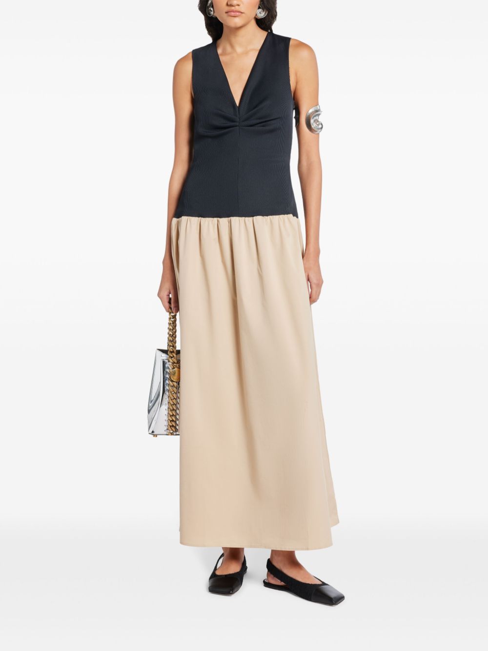 Anna Quan Maggie midi dress - Neutrals