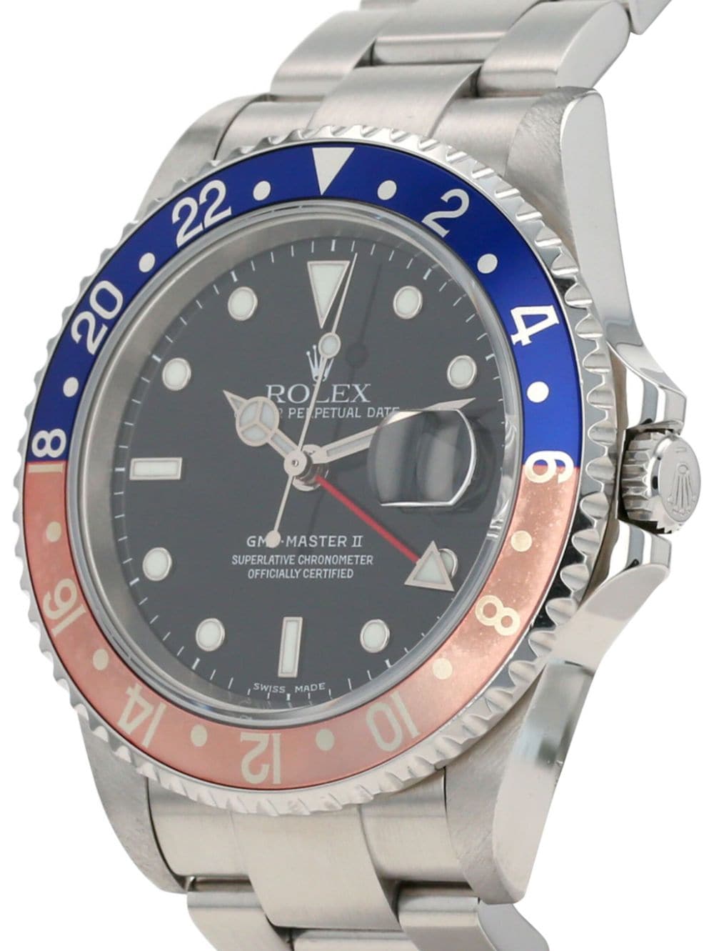 Rolex 2002 pre-owned GMT-Master II 40mm - Zwart